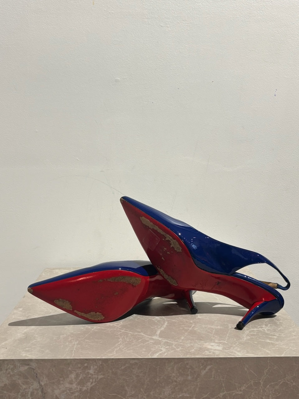 Escarpins Christian Louboutin bleus T.40