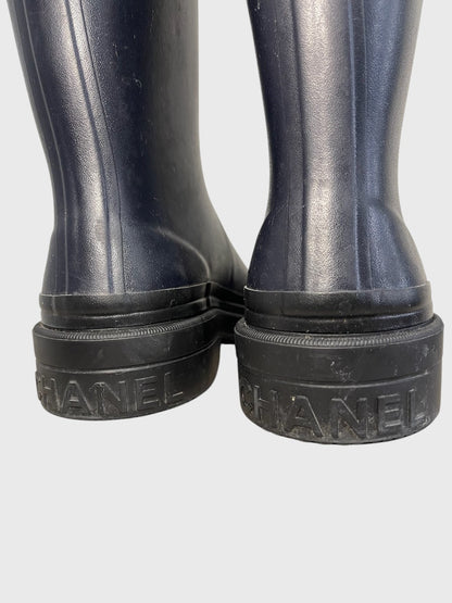 Bottes de pluie Chanel T.37