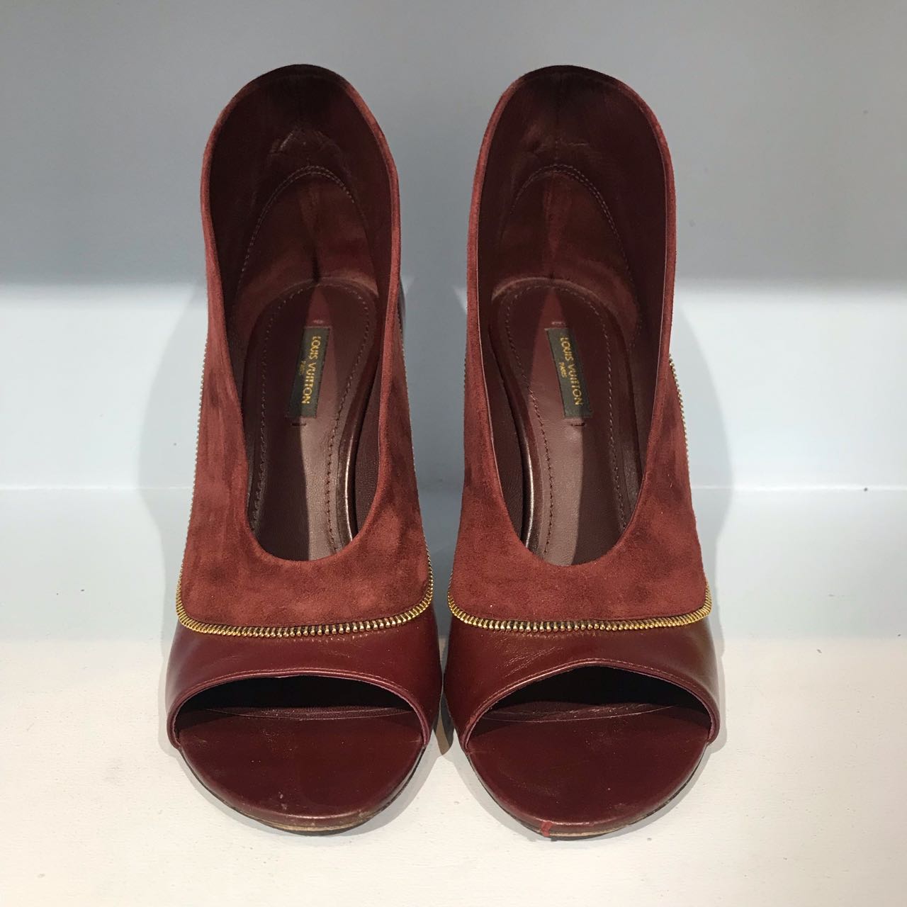 Escarpins Louis Vuitton bordeaux T.39,5