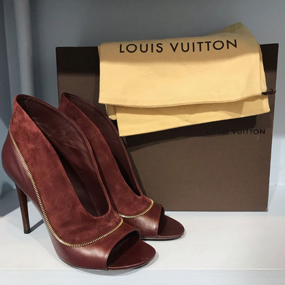 Escarpins Louis Vuitton bordeaux T.39,5