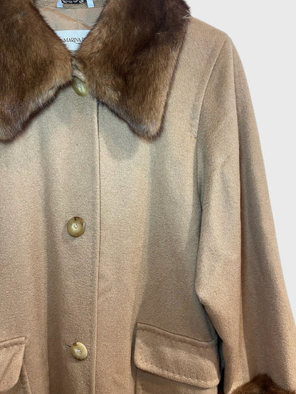 Manteau Marina Renaldi camel T.L