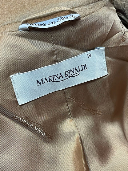 Manteau Marina Renaldi camel T.L