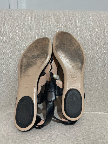 Sandales Gucci noires T.38,5