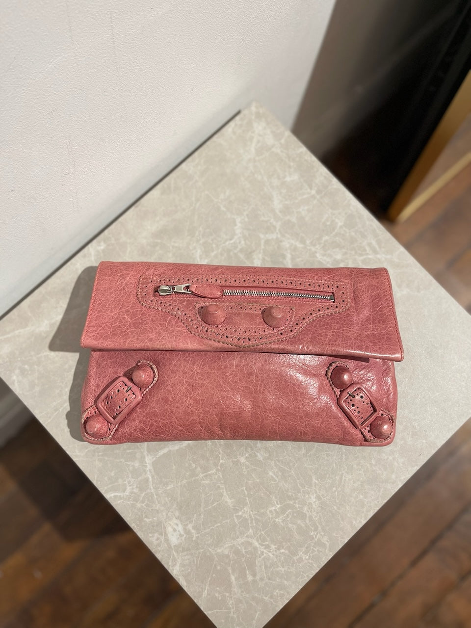Pochette Balenciaga Envelop rose