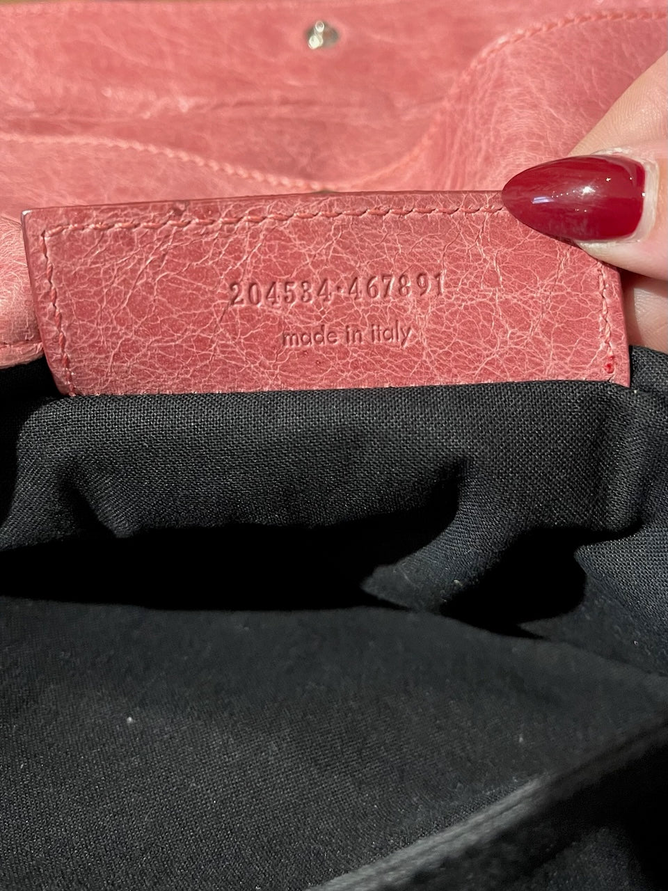 Pochette Balenciaga Envelop rose