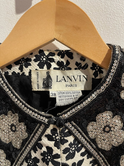 Veste Lanvin noire et blanche T.34