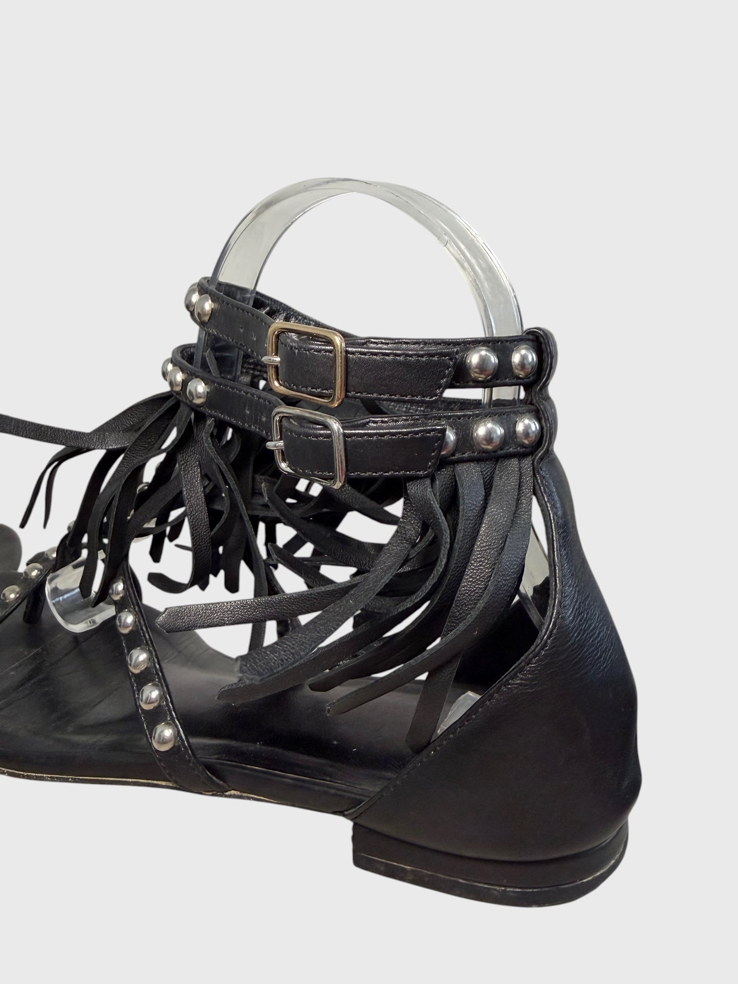 Sandales Saint Laurent noires T.37