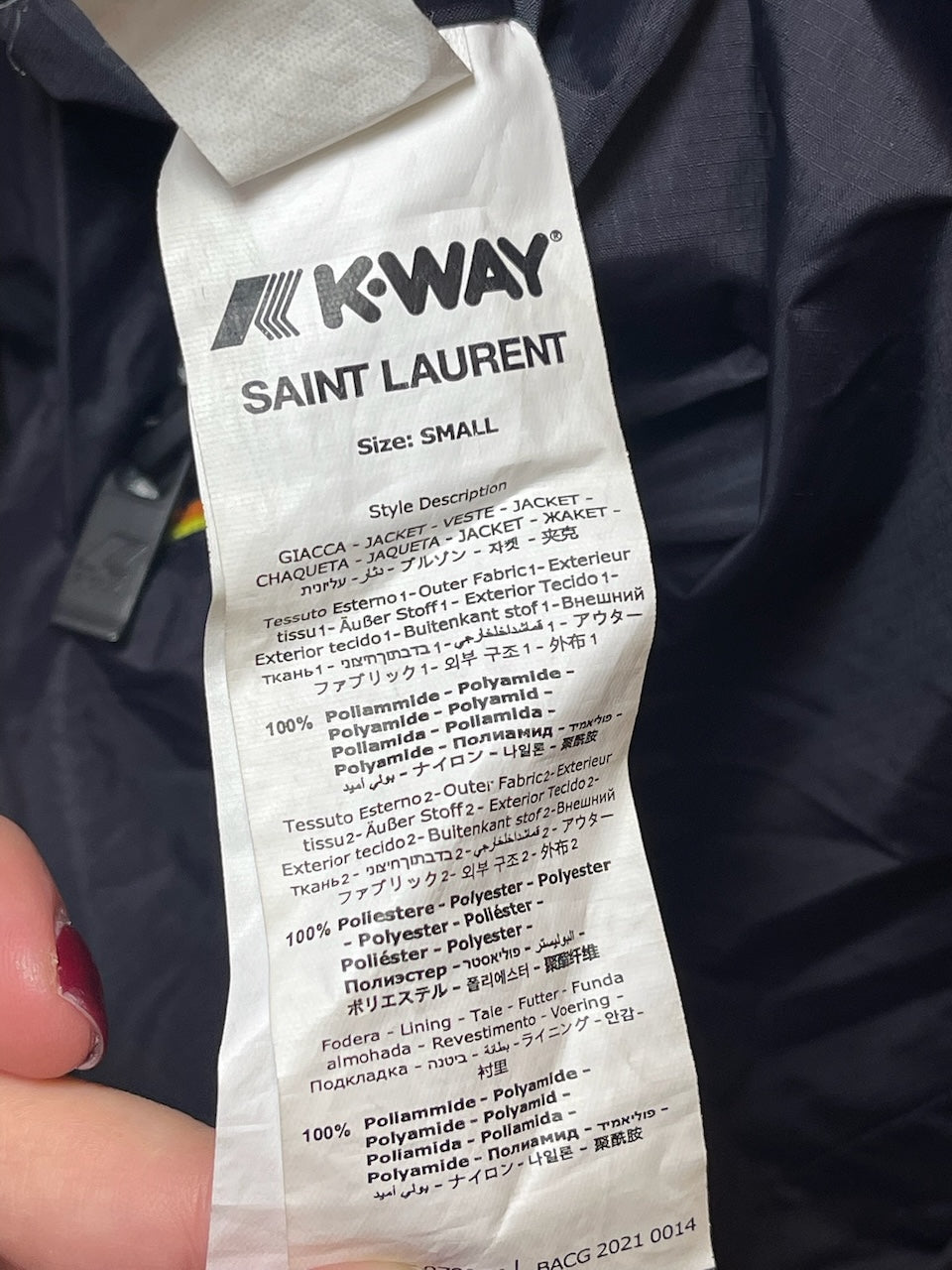 Veste Saint Laurent x Kway T.S