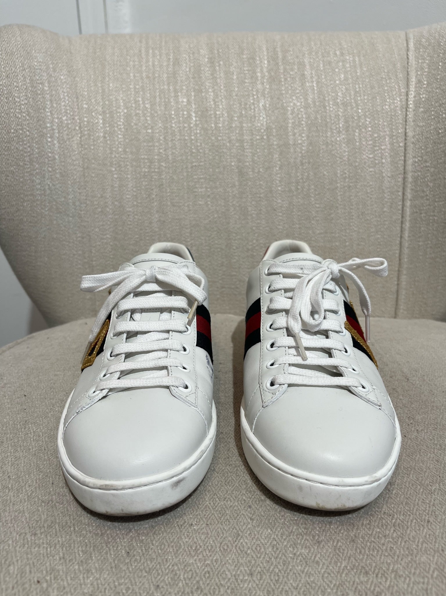 Baskets gucci outlet blanche