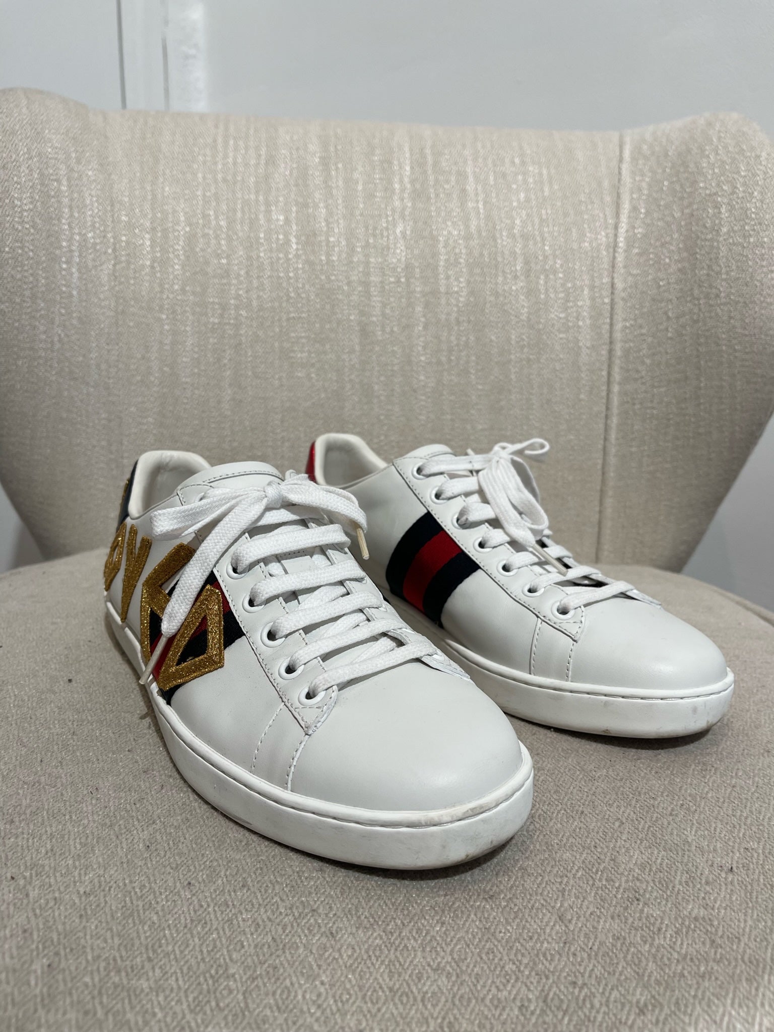 Baskets gucci 2025 blanche