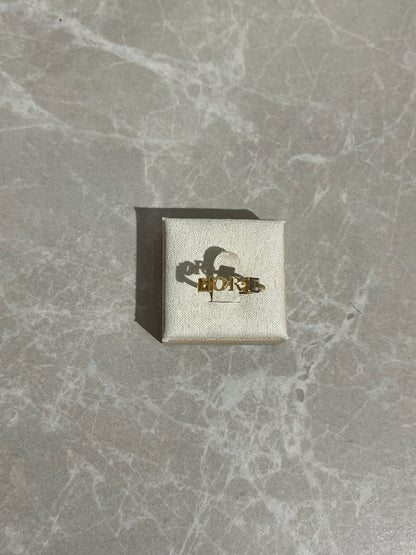 Bague Dior dorée T.54