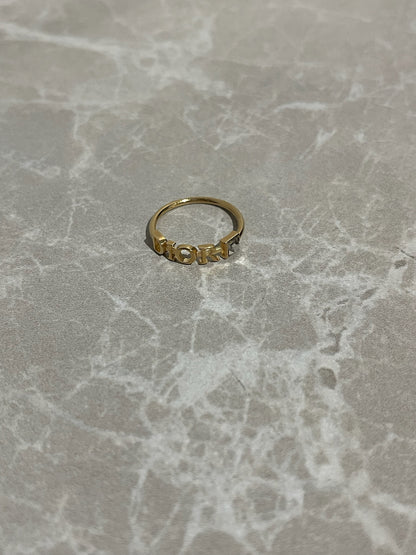 Bague Dior dorée T.54