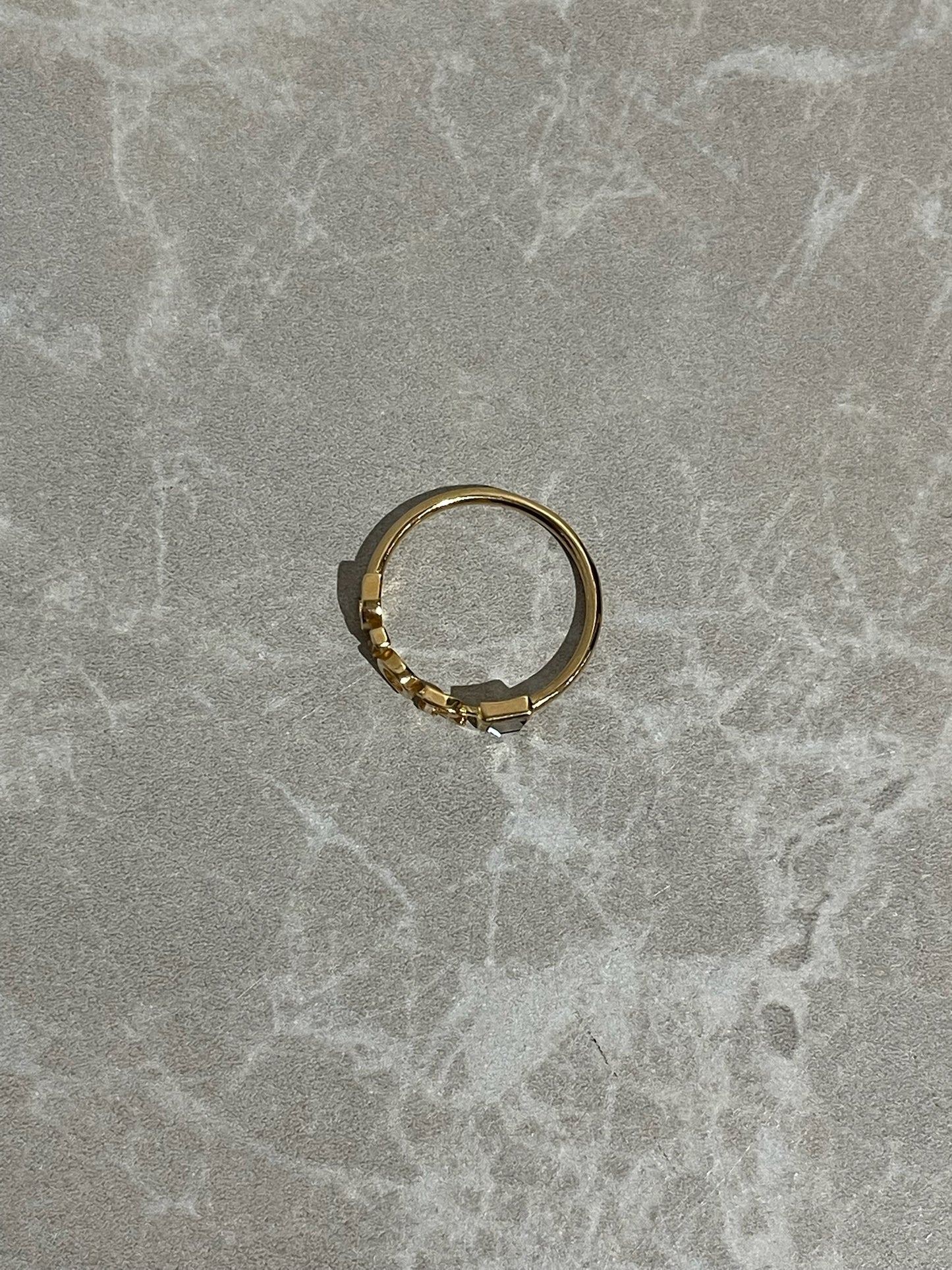 Bague Dior dorée T.54