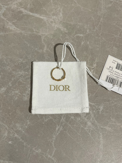Bague Dior dorée T.54