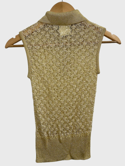 Top Chanel jaune T.36