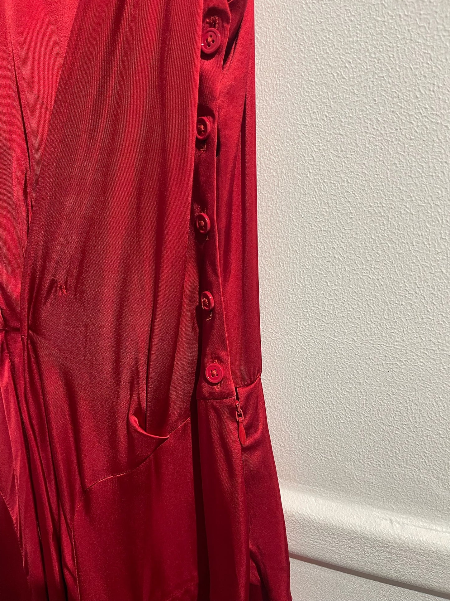 Robe Carven rouge T.38