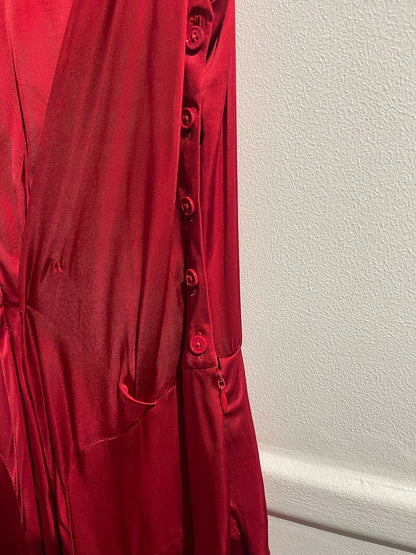 Robe Carven rouge T.38