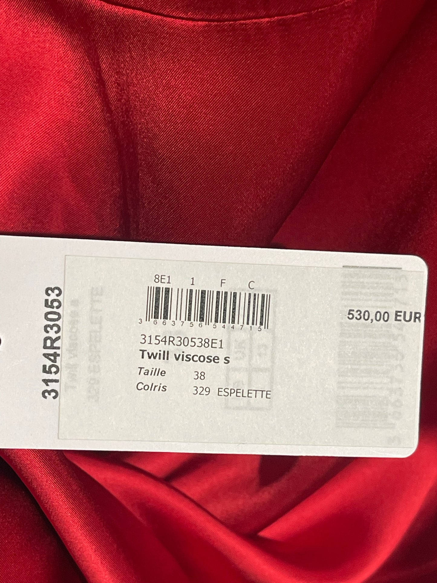 Robe Carven rouge T.38