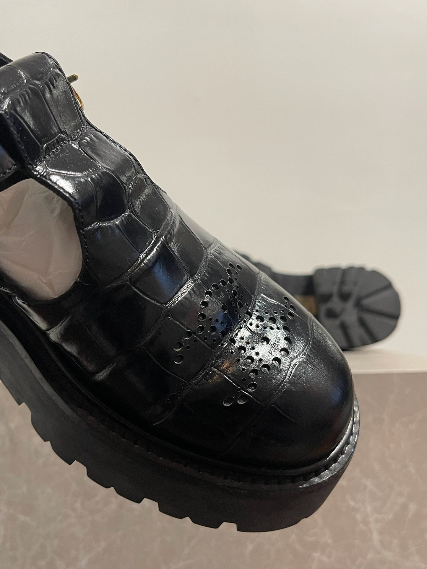 Mocassins Celine noirs T.37