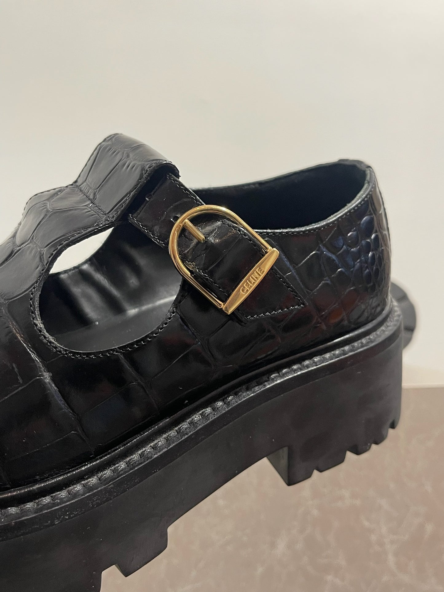 Mocassins Celine noirs T.37