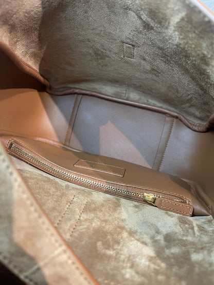 Sac Saint Laurent 5 à 7 caramel
