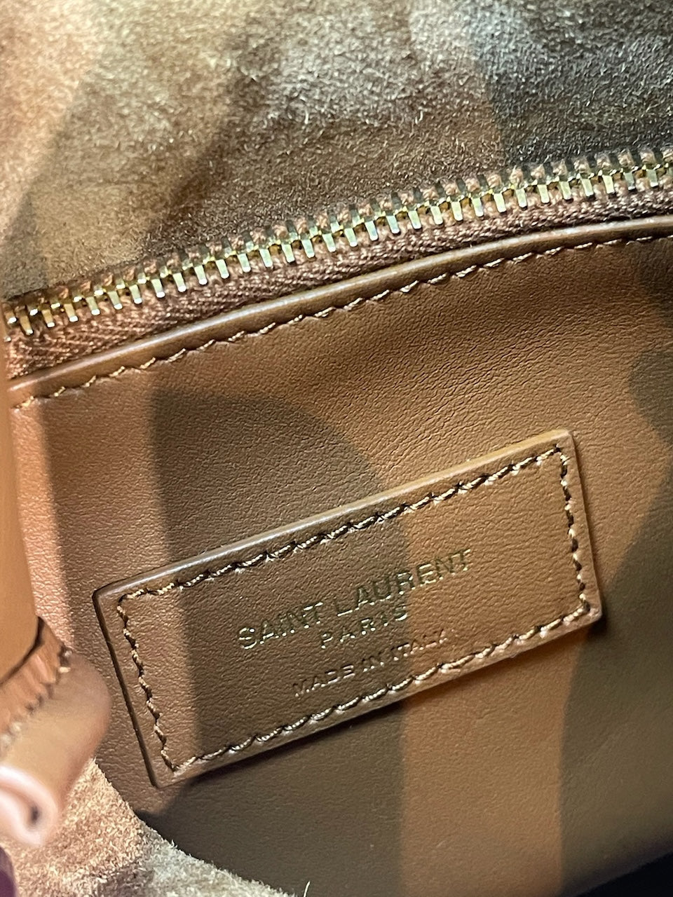 Sac Saint Laurent 5 à 7 caramel