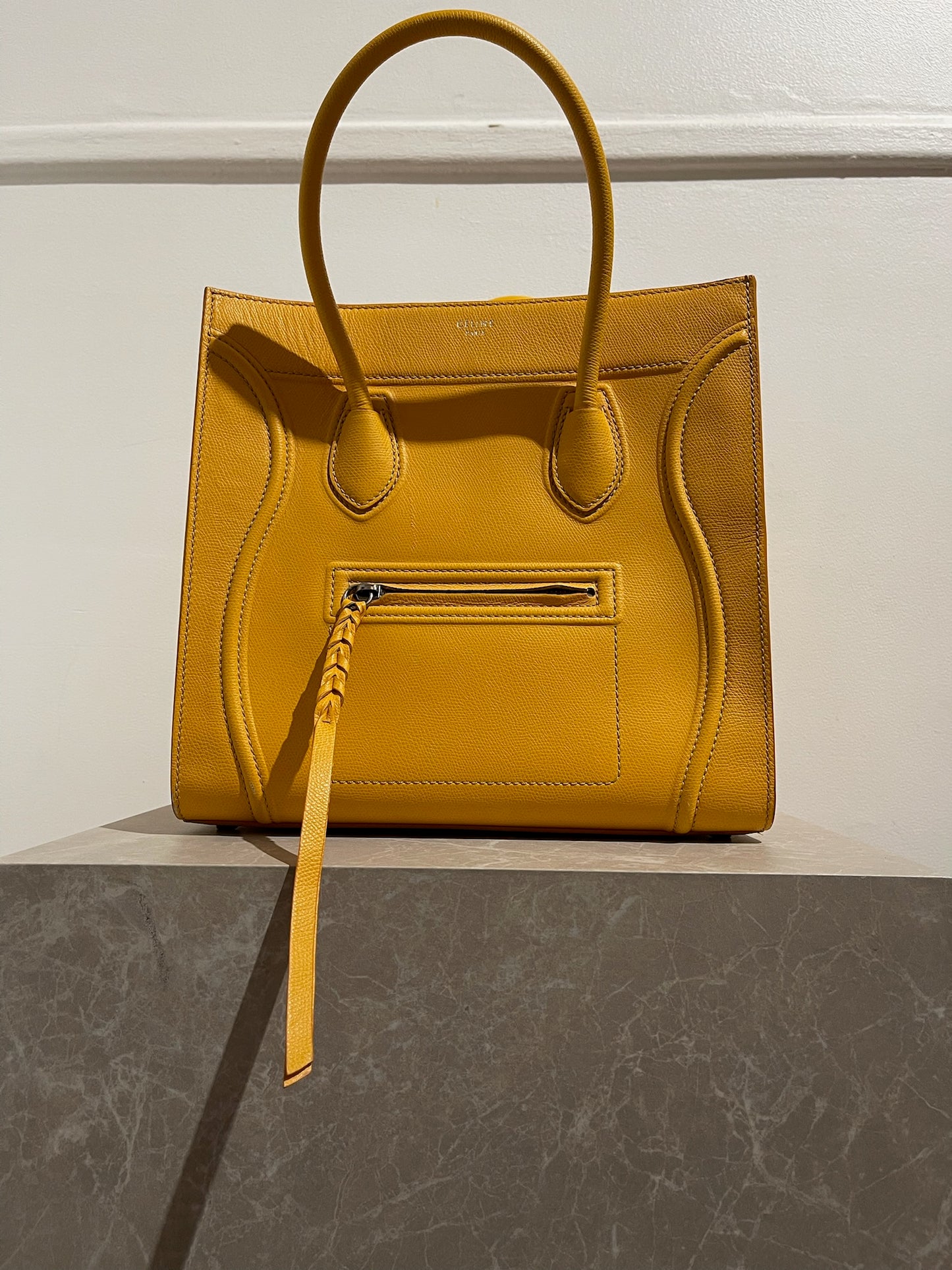 Sac Céline Luggage jaune