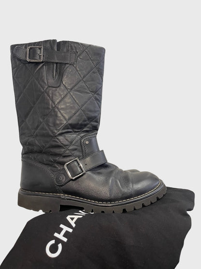 Bottes Chanel noires T.40