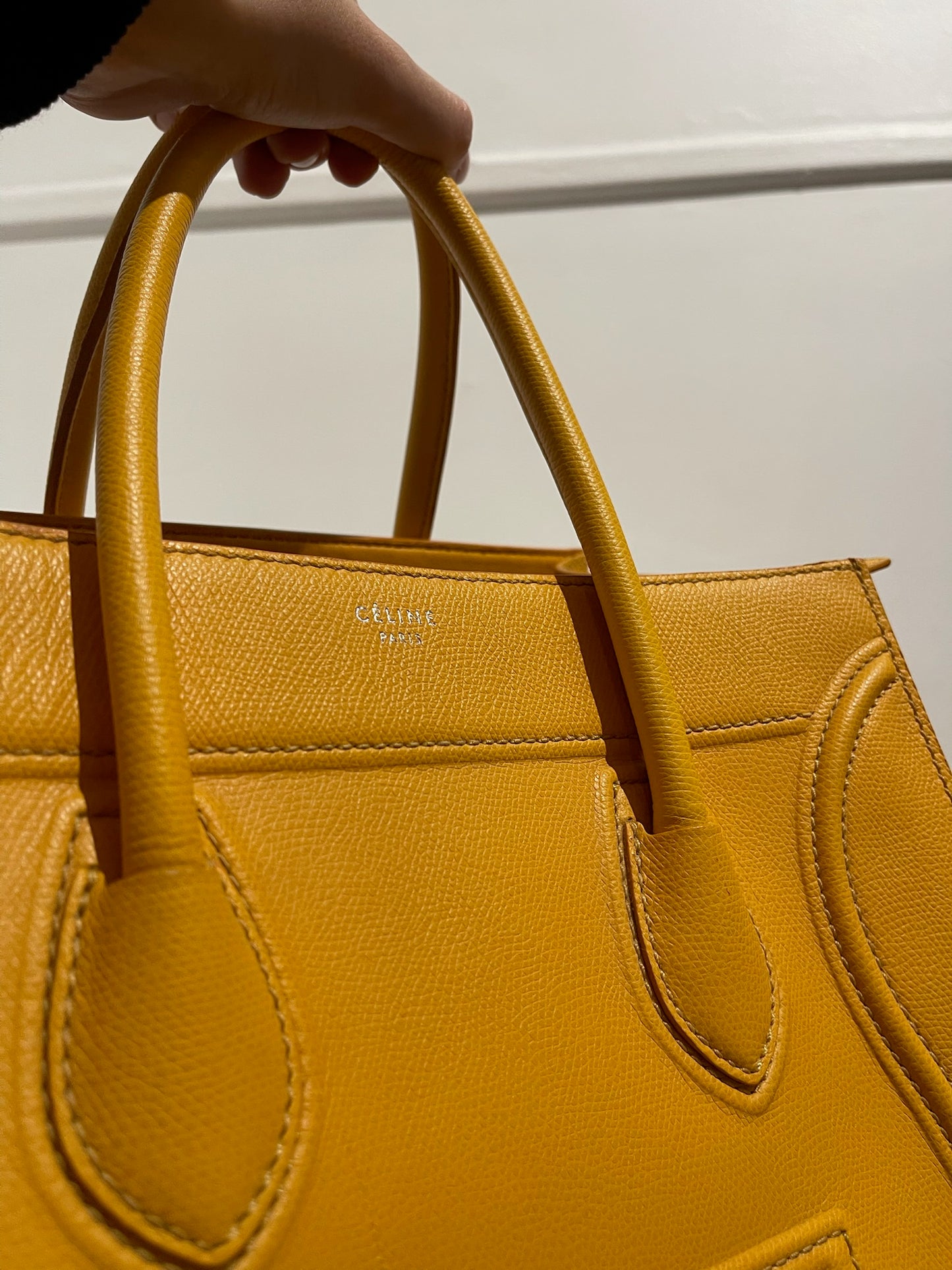 Sac Céline Luggage jaune