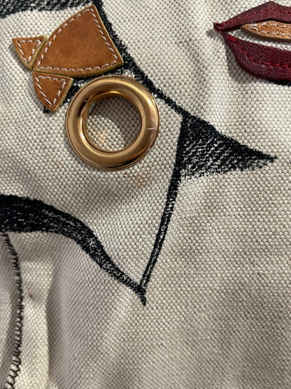 Sac Miu Miu toile beige