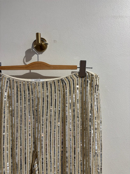Pantalon Ganni à sequins T.38