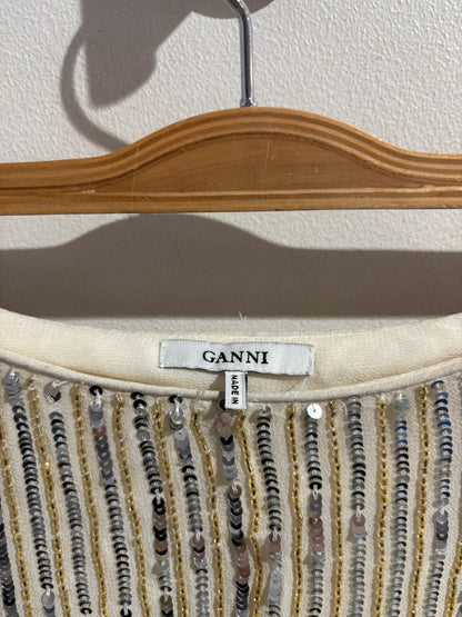 Pantalon Ganni à sequins T.38