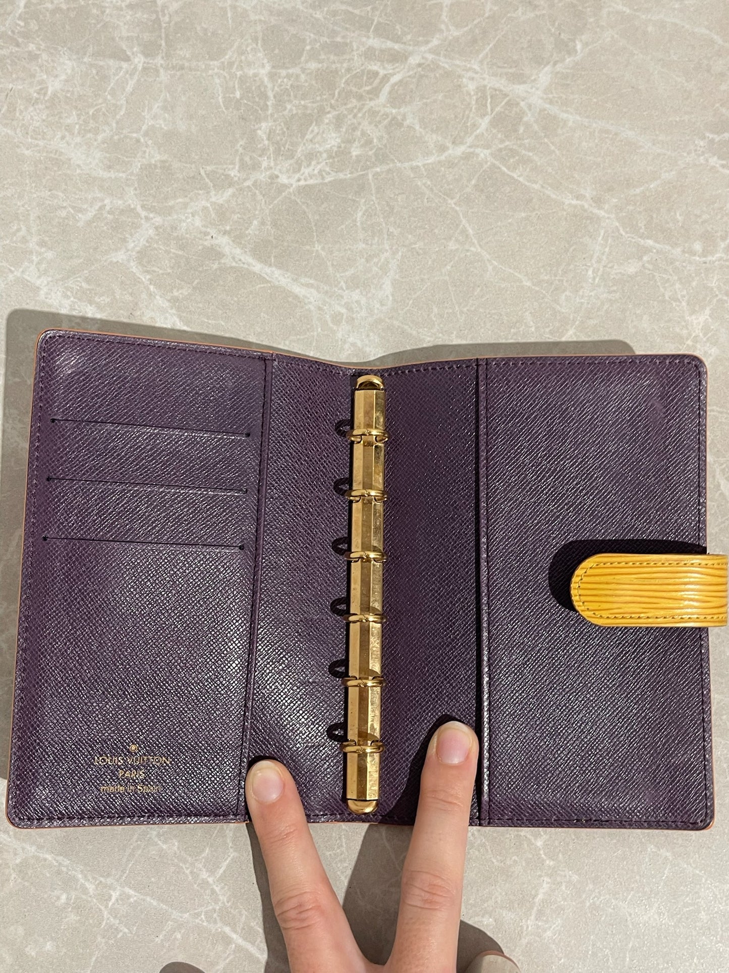 Agenda Epi Louis Vuitton jaune