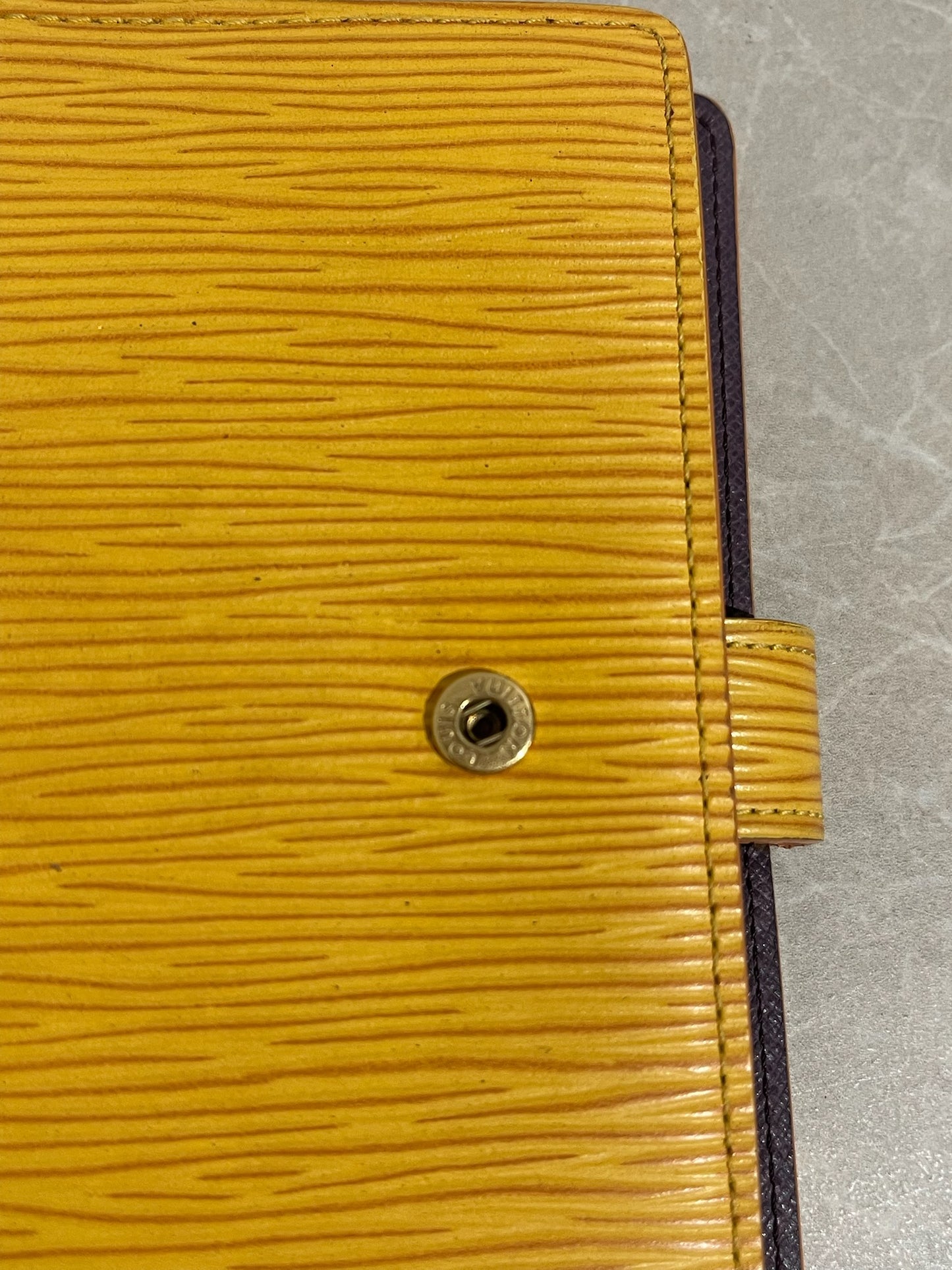 Agenda Epi Louis Vuitton jaune