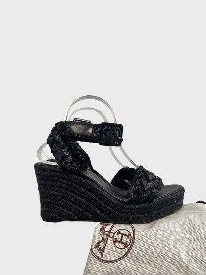 Sandales Hermès noires T.40