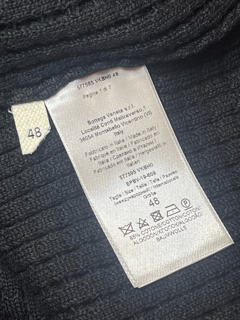 Pull Bottega Veneta noir T.48