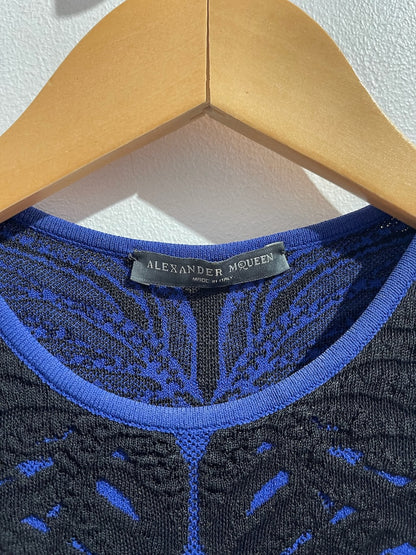 Robe Alexander Mcqueen bleue T.XS