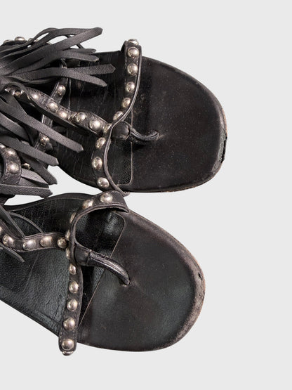 Sandales Saint Laurent noires T.37