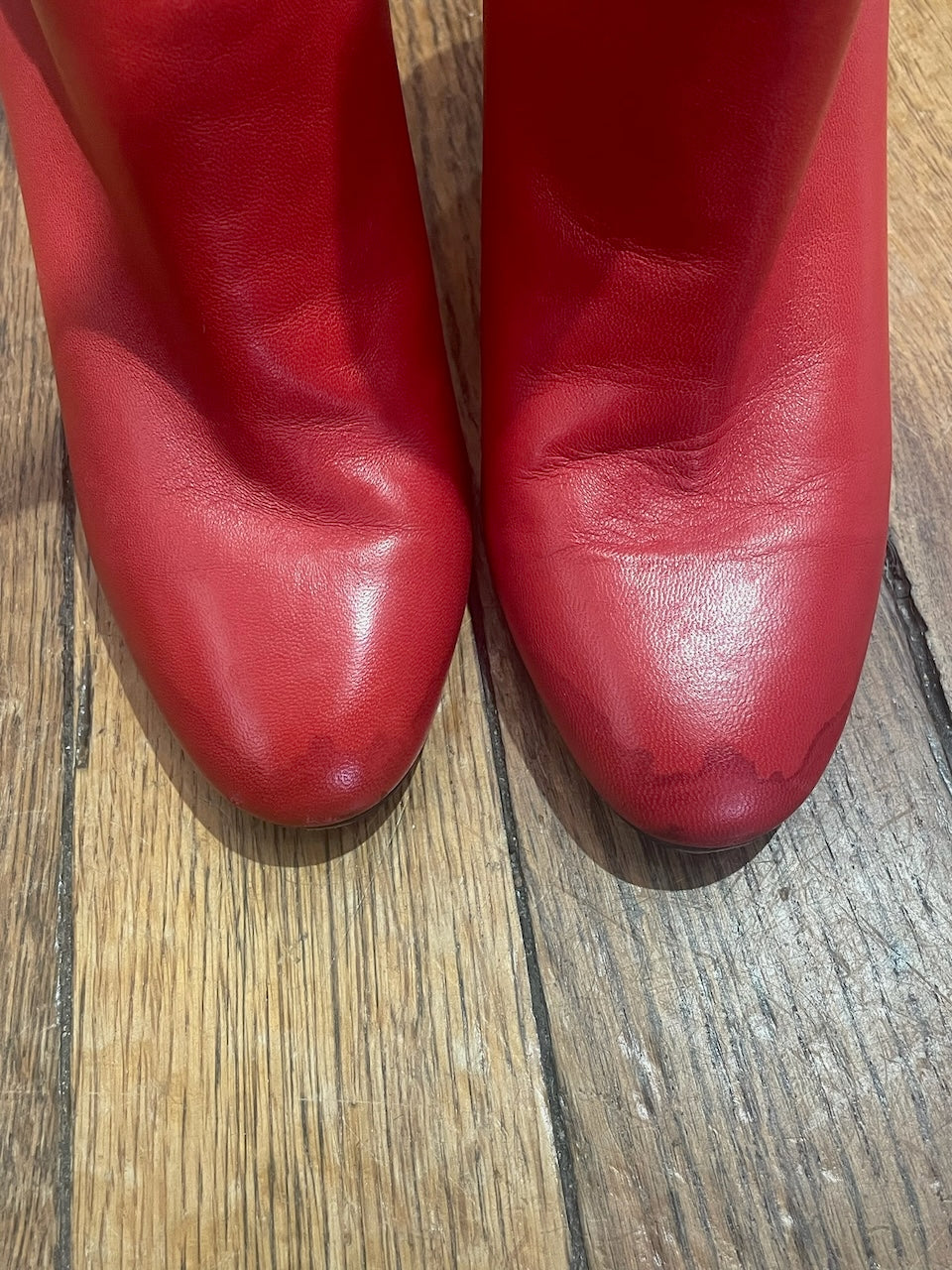 Bottines Jimmy Choo rouges T.40