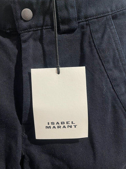 Pantalon Isabel Marant bleu marine T.36