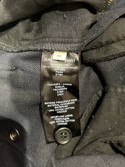 Pantalon Isabel Marant bleu marine T.36