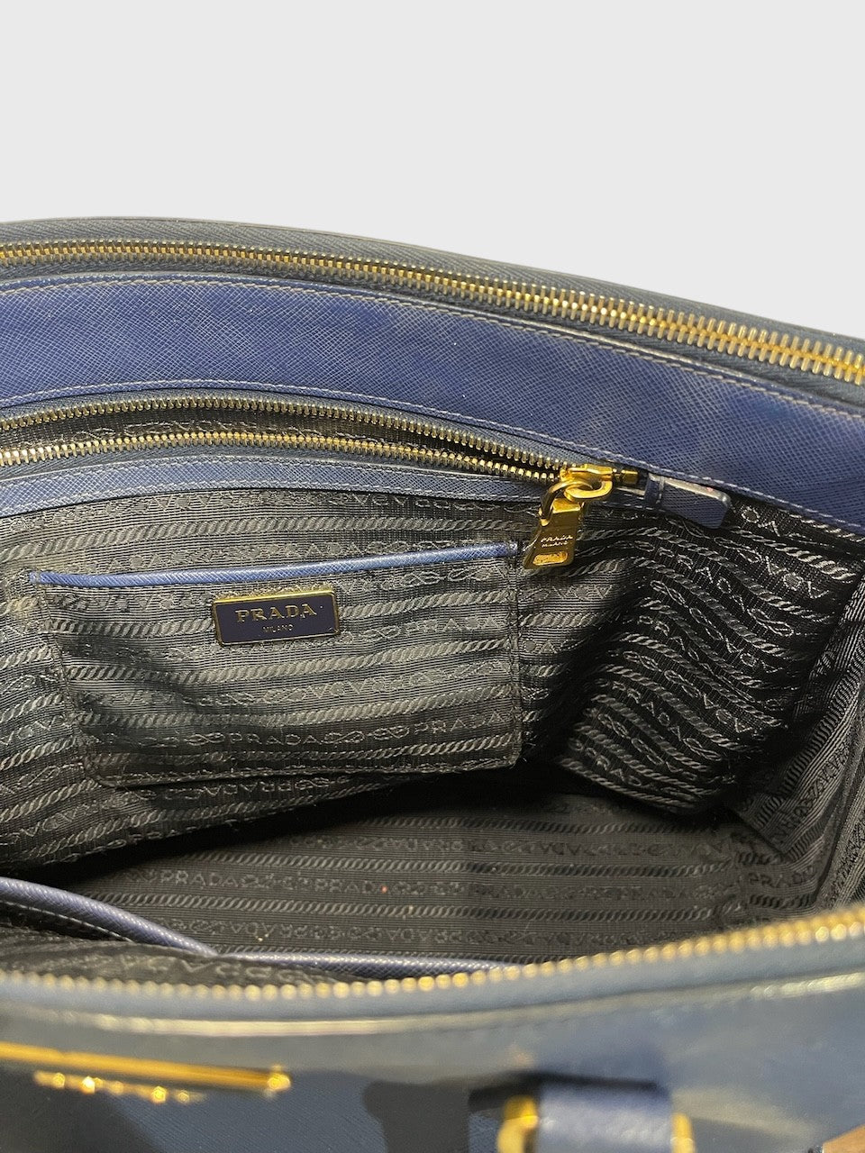 Sac Prada Galleria bleu