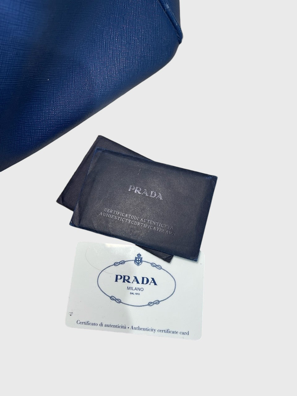Sac Prada Galleria bleu