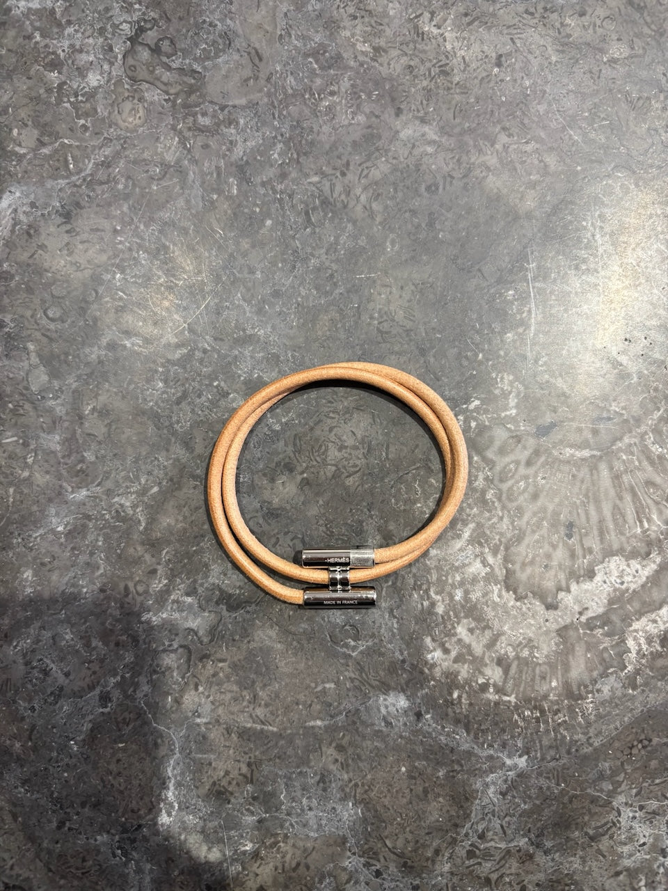 Bracelet Hermès Tournis beige T.5 NEUF
