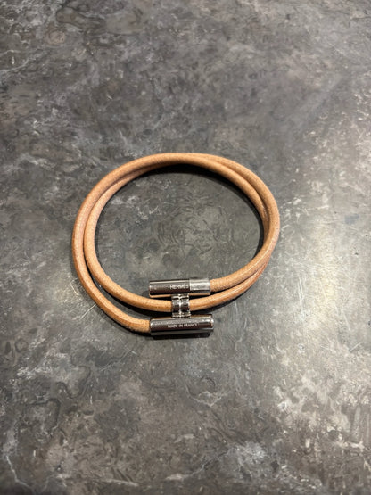 Bracelet Hermès Tournis beige T.5 NEUF