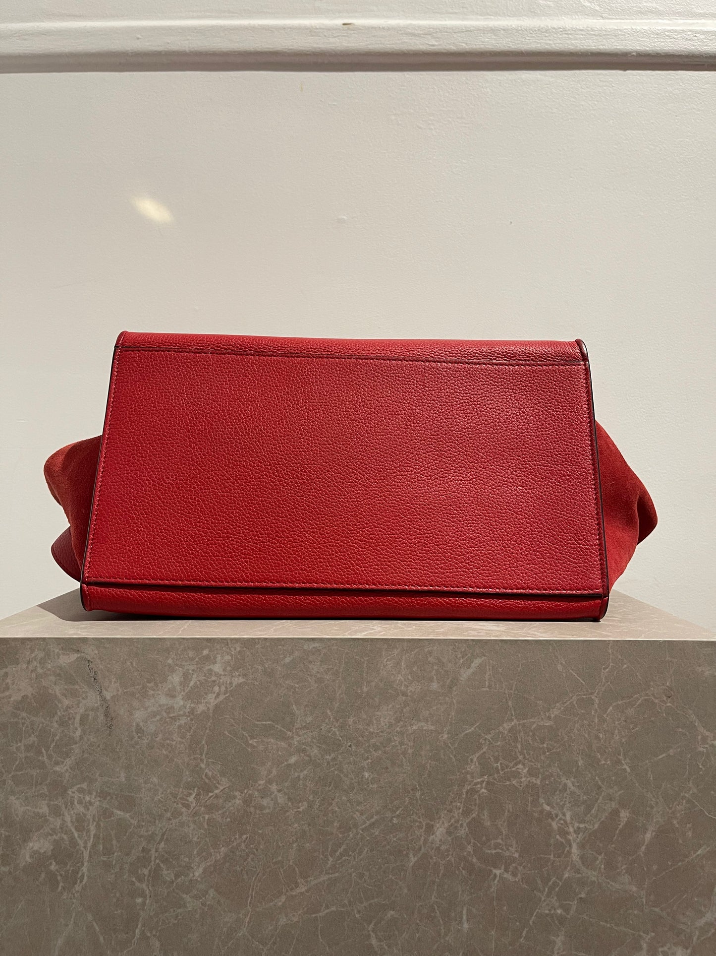 Sac Celine trapèze rouge