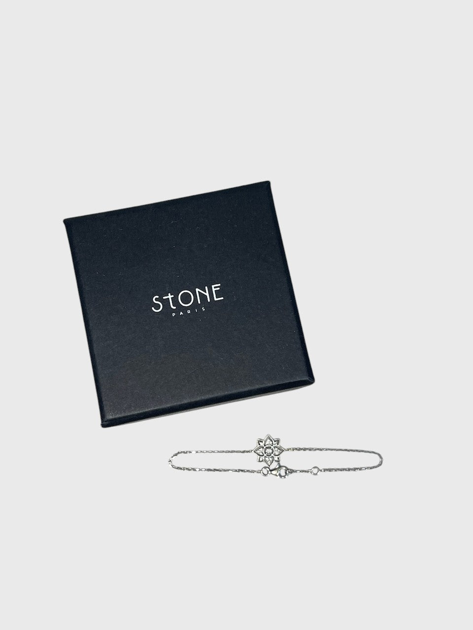 Bracelet Stone en or blanc