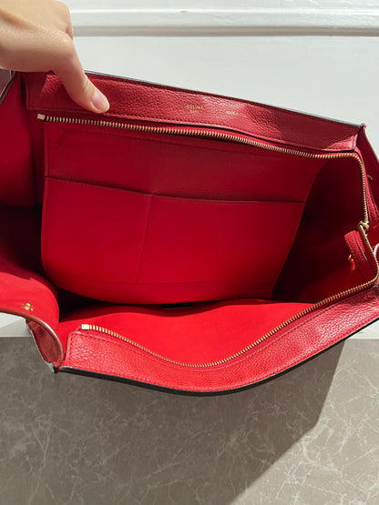Sac Celine trapèze rouge