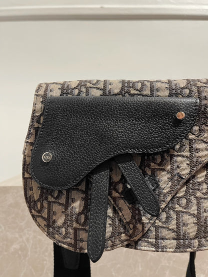 Sac Dior Saddle bleu