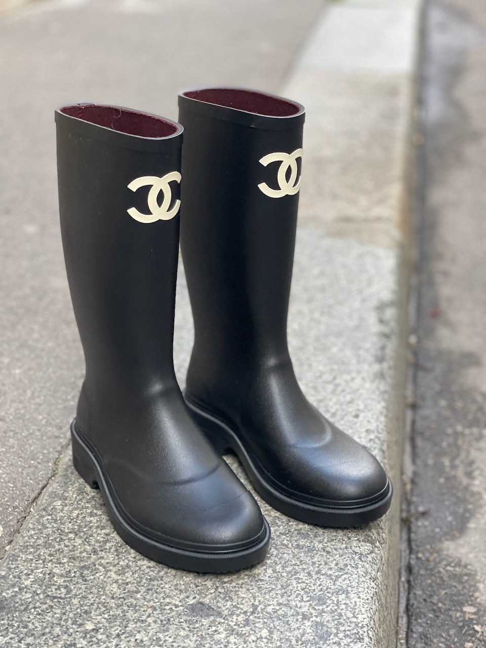 Bottes de pluie Chanel T.37 NEUVES